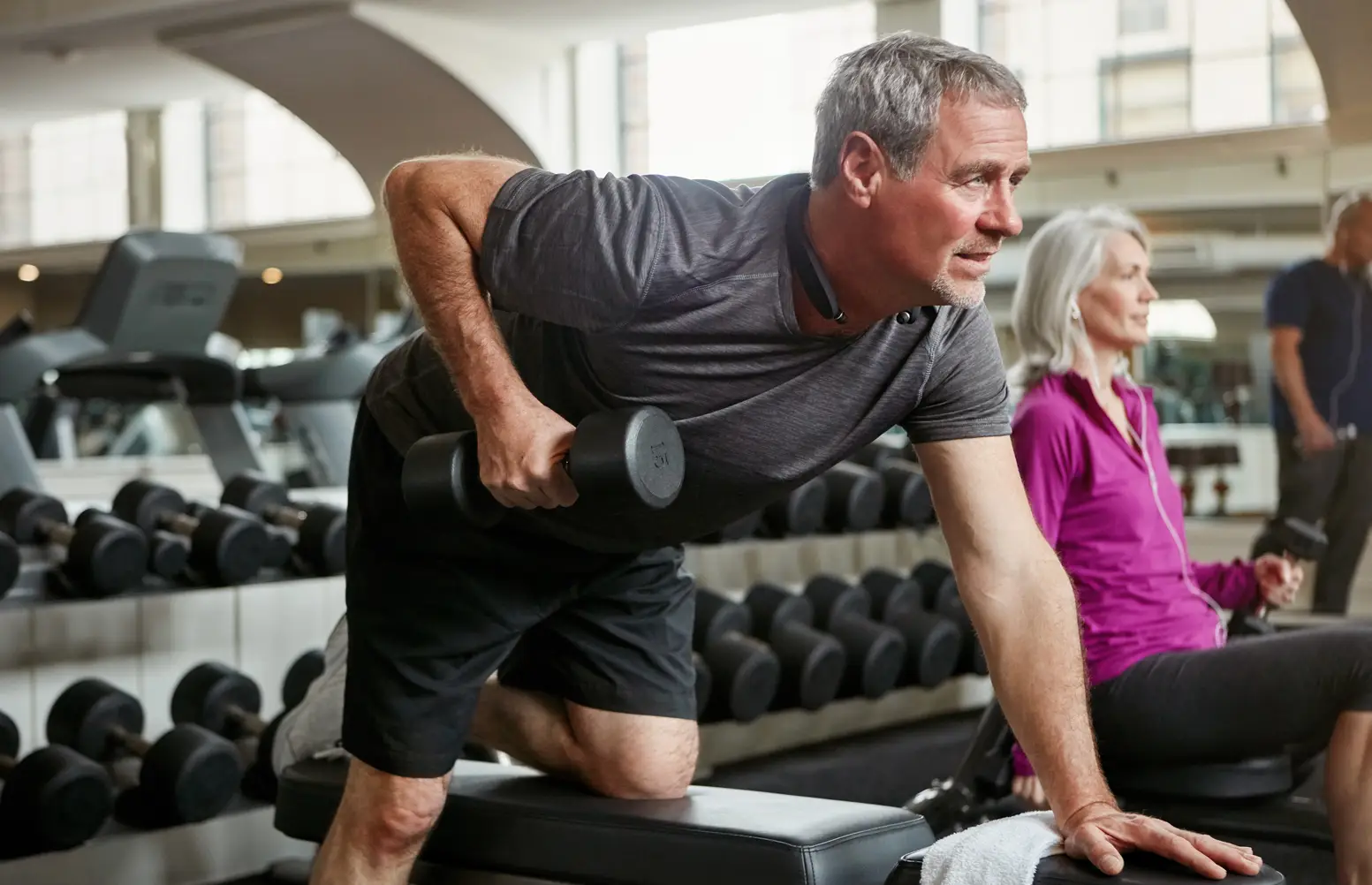man exercising